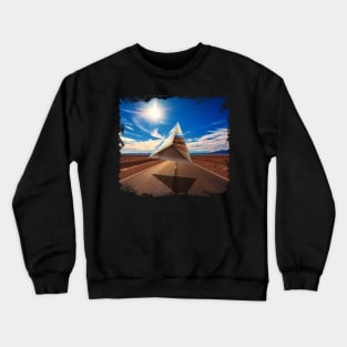UFO in Desert Crewneck Sweatshirt
